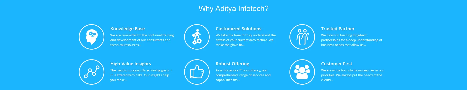 Why Aditya Infotech